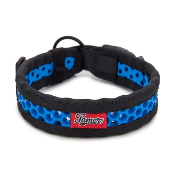 SOFTY Halsband | Länge: 35-41cm | Breite: 3,3cm | Farbe: schwarz/blau